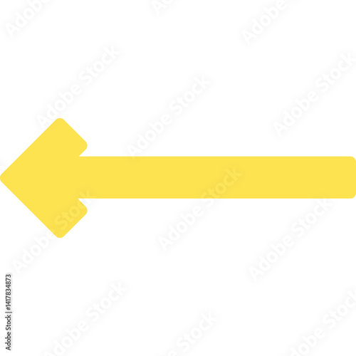 Left Arrow single vector illustration icon