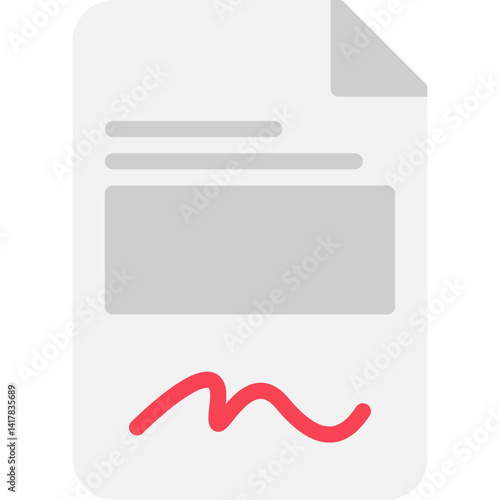 Contract icon vector illustration