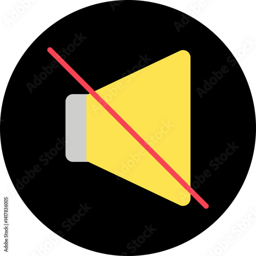 Mute single vector illustration icon