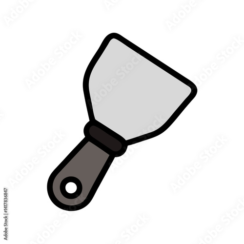 Spatula Illustration: Kitchen Tool for Spreading and Scraping