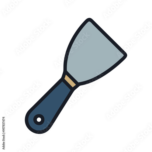 Spatula Tool Illustration for Construction and Home Improvement