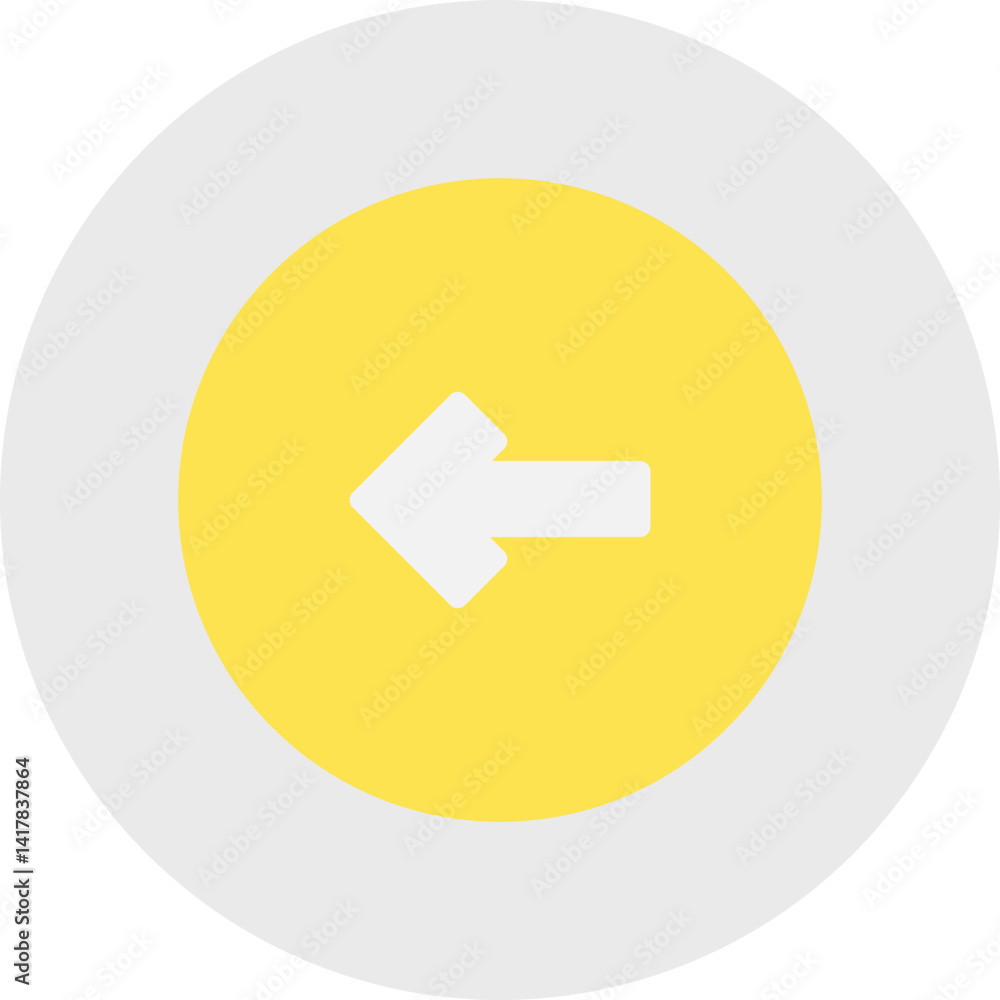 Left single vector illustration icon Left single vector illustration icon