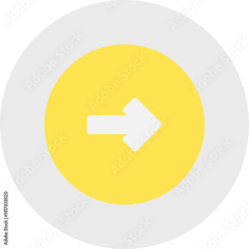 Right single vector illustration icon