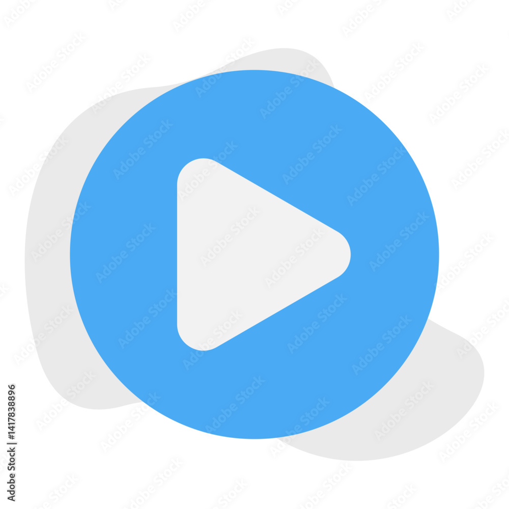 Play single vector illustration icon Play single vector illustration icon