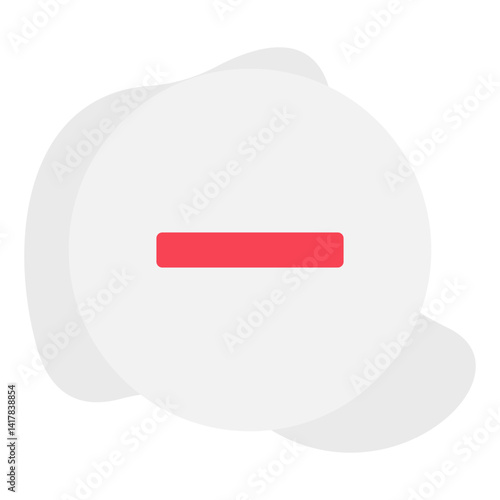 Minus single vector illustration icon