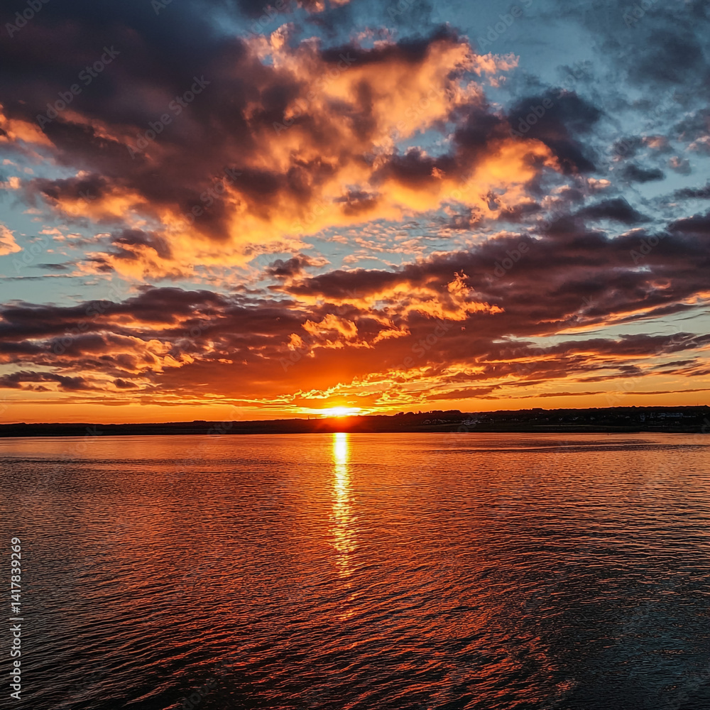 Fototapeta premium sunset on the sea