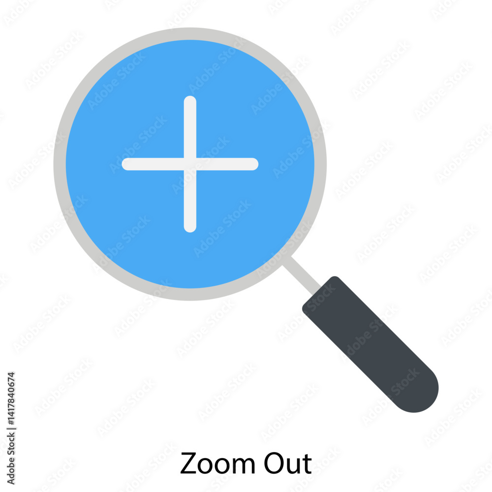 Obraz premium Zoom Out single vector illustration icon