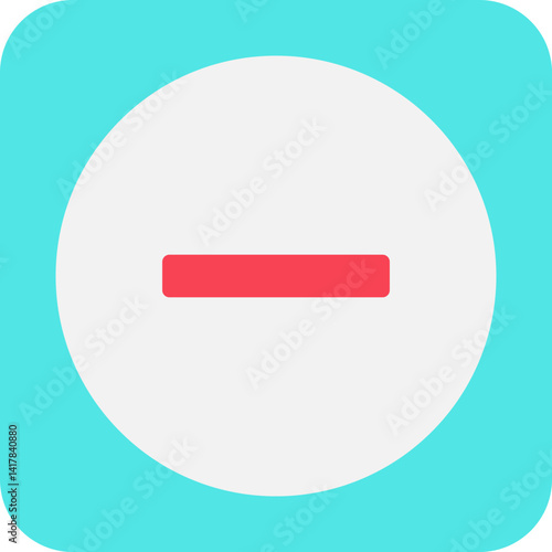 Minus single vector illustration icon