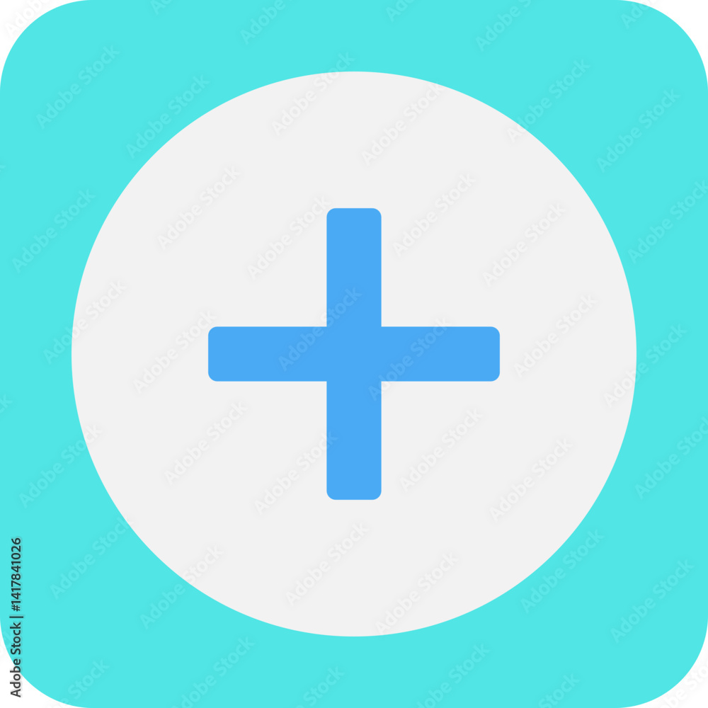 Obraz premium Plus single vector illustration icon