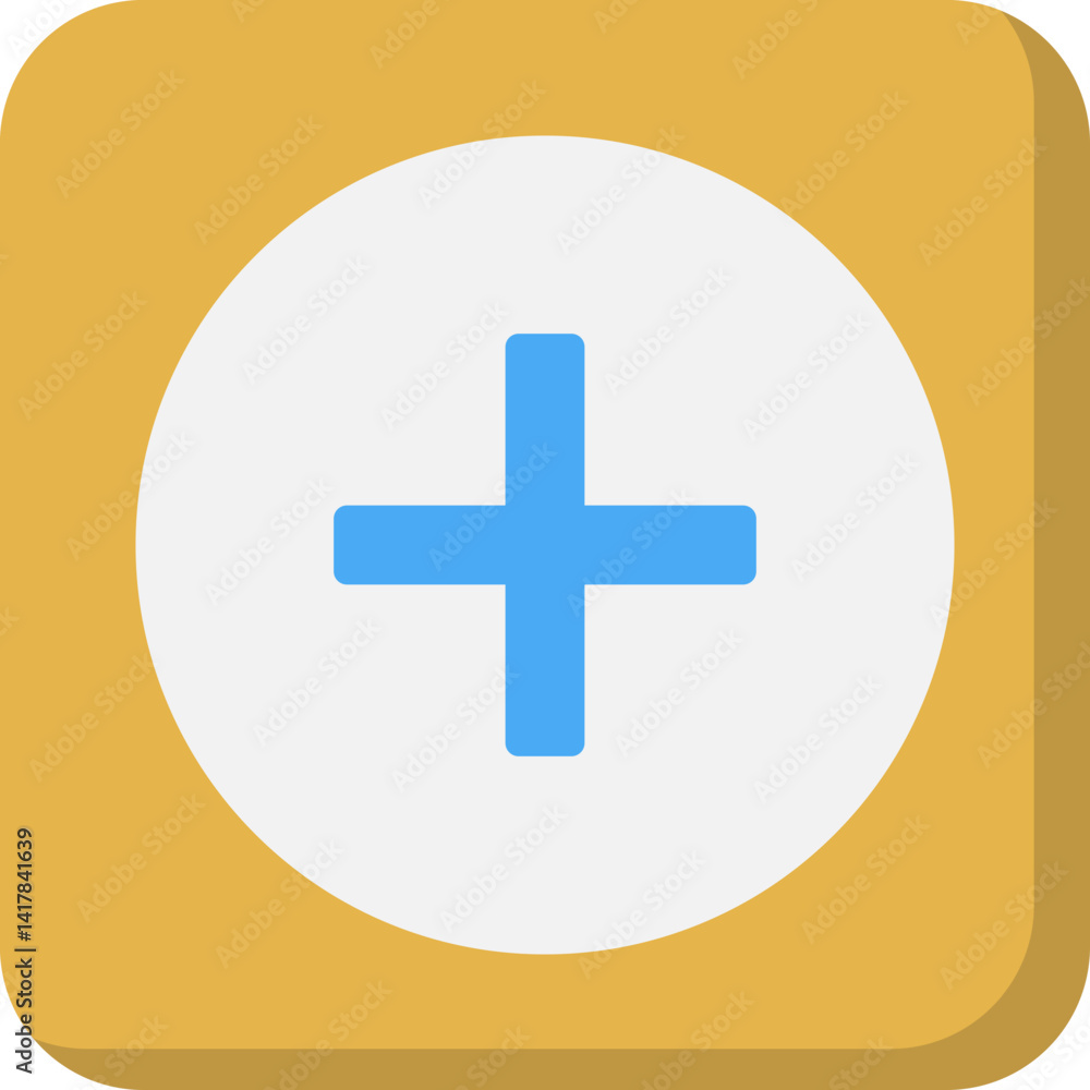 Obraz premium Plus single vector illustration icon