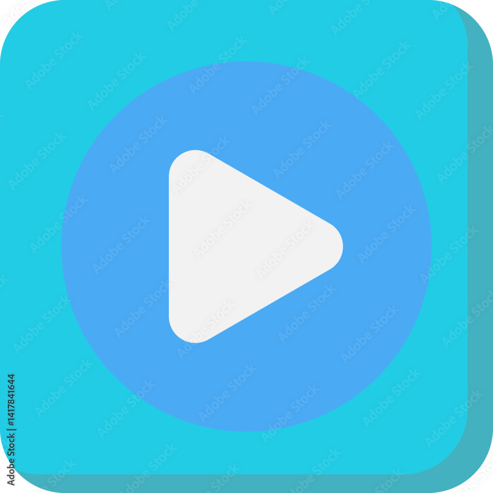 Play single vector illustration icon Play single vector illustration icon