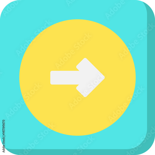 Right single vector illustration icon