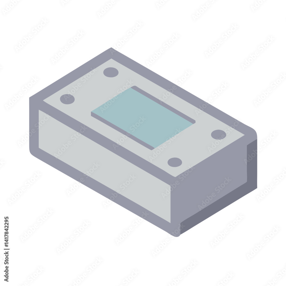 Fototapeta premium Concrete Block Icon for Home Construction