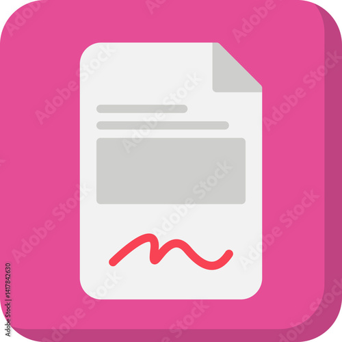 Contract icon vector illustration