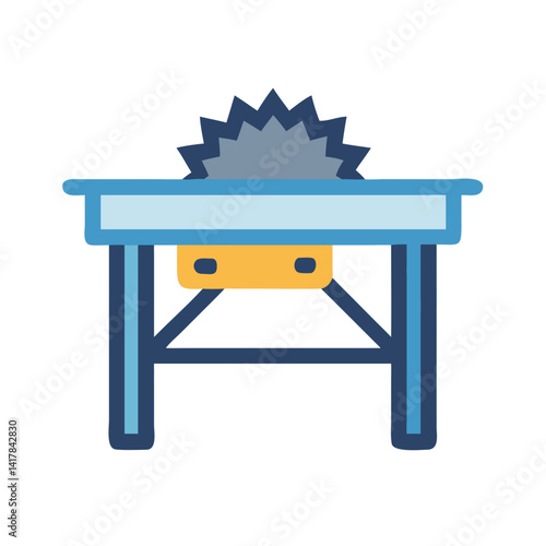 Table saw icon for woodworking and carpentry tasks