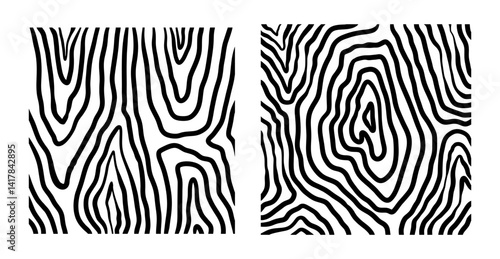 zebra or wood skin texture vector