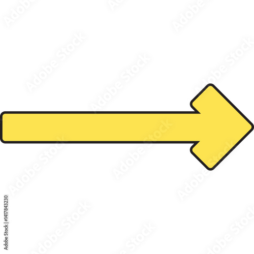 Right Arrow single vector illustration icon