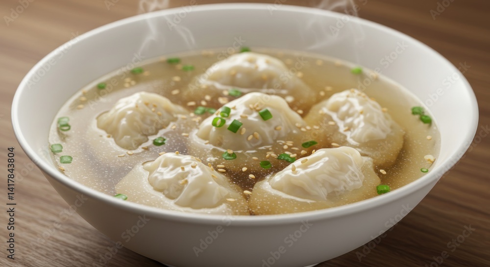 Dumpling Soup Illustration Dumpling Soup Illustration
