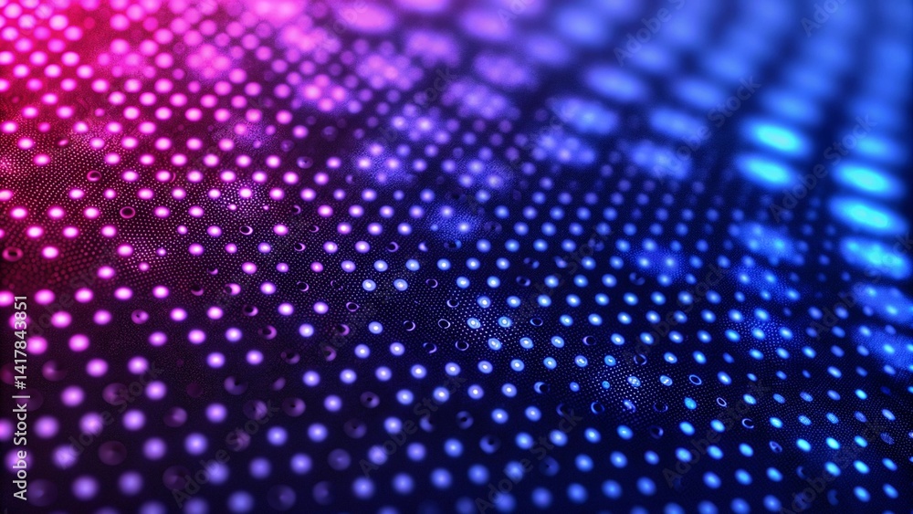 Purple and blue abstract round dot background with glowing dots, futuristic light particles design, digital sparkle texture, dreamy sci fi backdrop, vibrant energy pattern, technology theme Purple and blue abstract round dot background with glowing dots, futuristic light particles design, digital sparkle texture, dreamy sci fi backdrop, vibrant energy pattern, technology theme