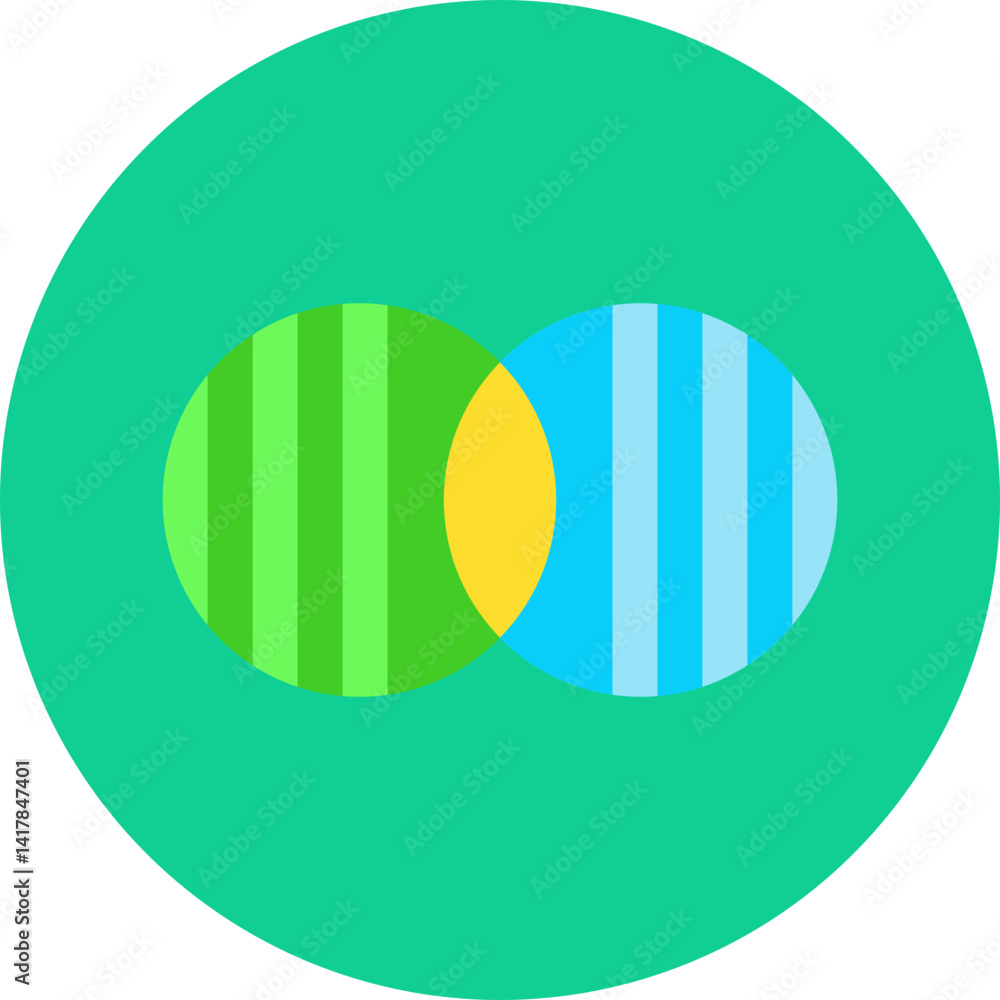 Obraz premium Discrete Math single vector illustration icon