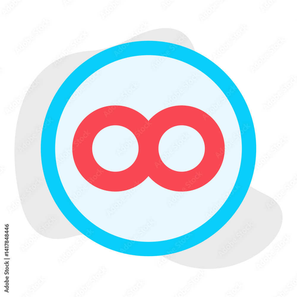 Infinity Symbol single vector illustration icon Infinity Symbol single vector illustration icon