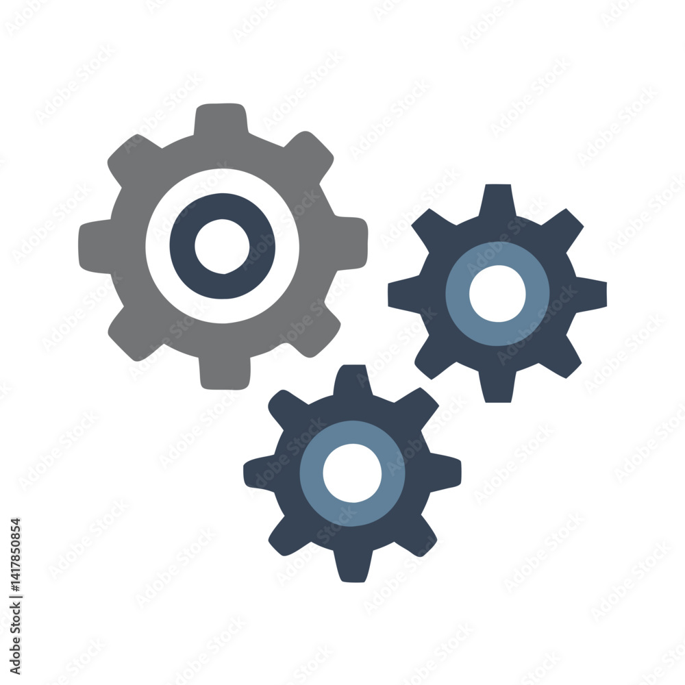 Creative Icon Design for Gears Creative Icon Design for Gears