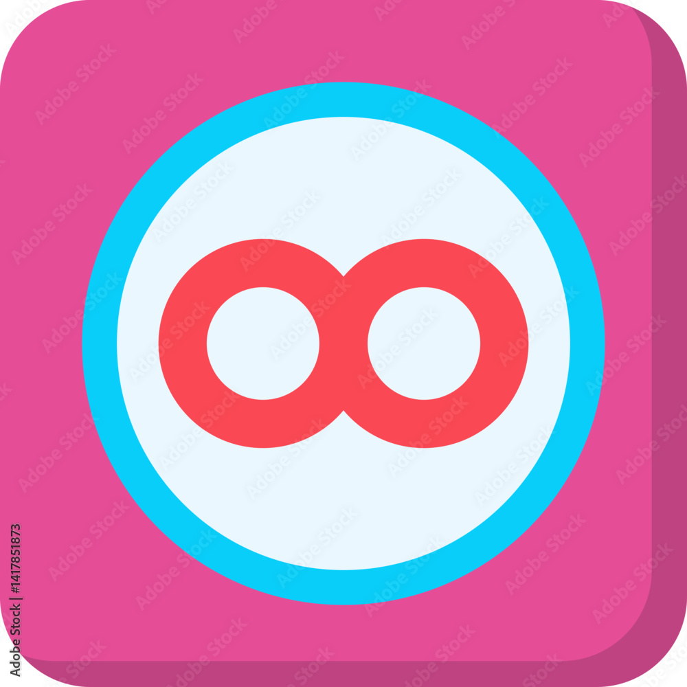 Infinity Symbol single vector illustration icon Infinity Symbol single vector illustration icon