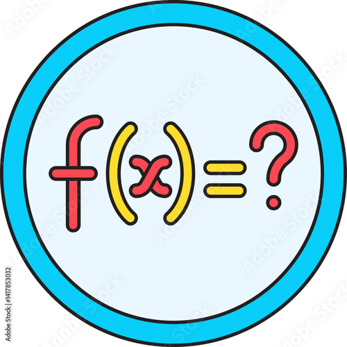 Solve Function single vector illustration icon