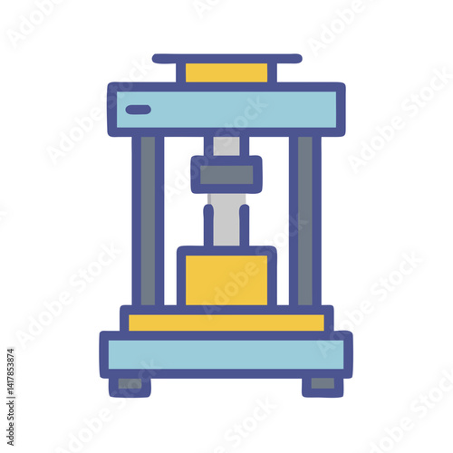  Hydraulic Press Icon for Industrial Applications