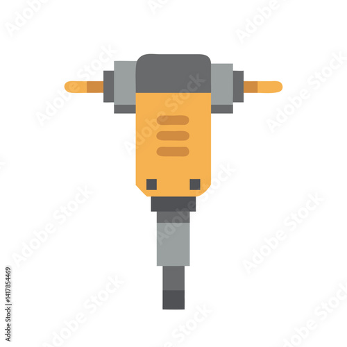  Stylish jackhammer vector illustration for builders
