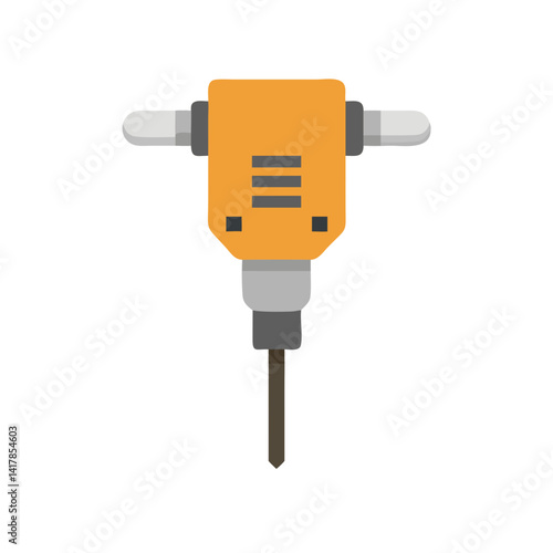  Distinctive jackhammer icon for industrial applications