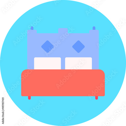 Accomodation single vector illustration icon