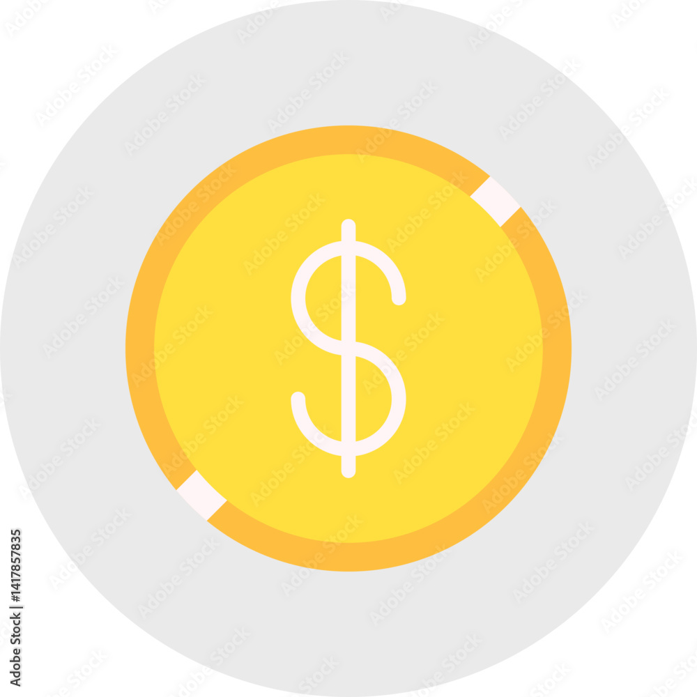 Obraz premium Currency single vector illustration icon