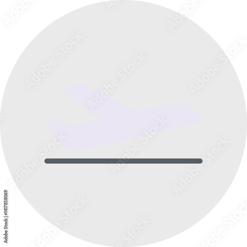 Flight single vector illustration icon