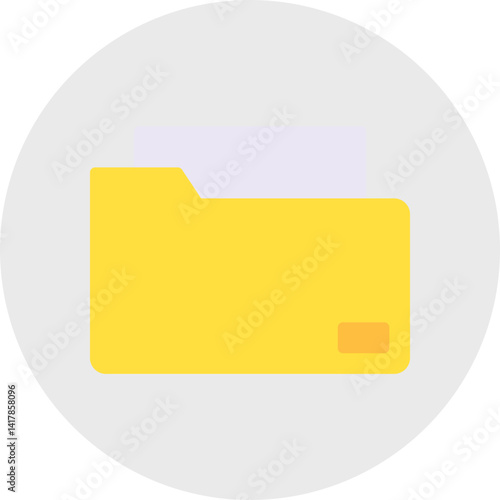 Folders single vector illustration icon