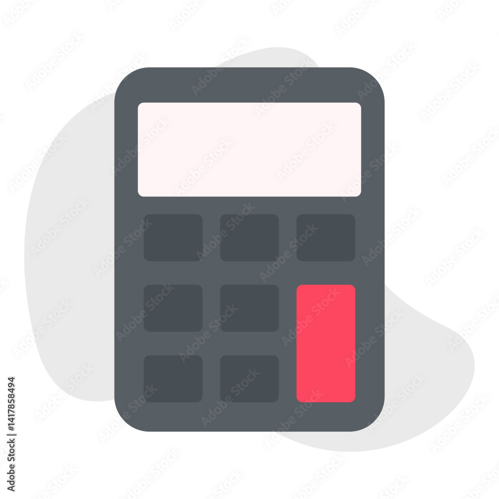 Calculator single vector illustration icon Calculator single vector illustration icon