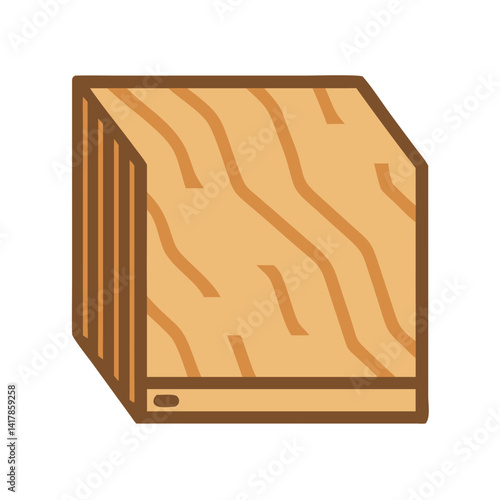  Modern plywood sheet icon design for construction