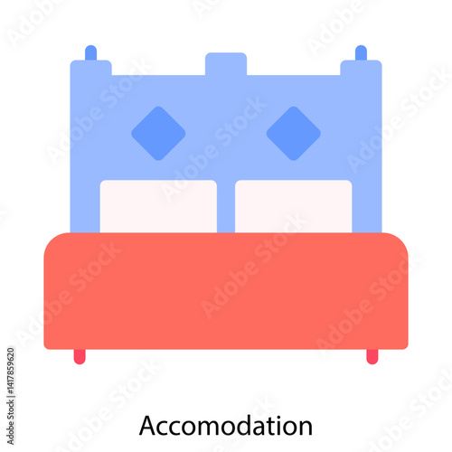 Accomodation single vector illustration icon
