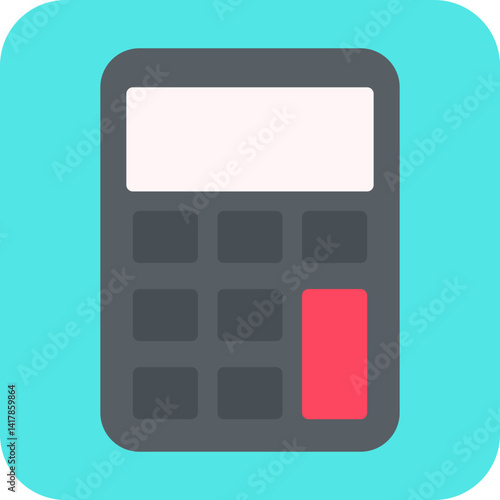 Calculator single vector illustration icon