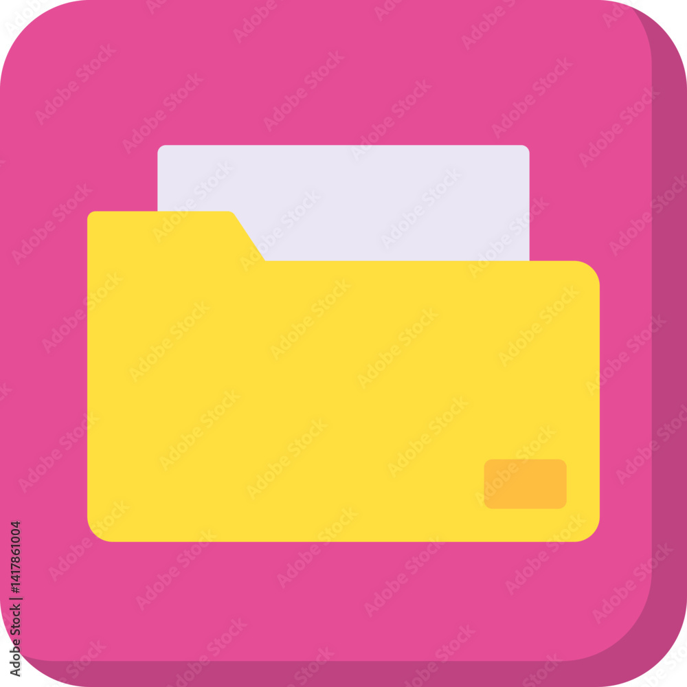 Folders single vector illustration icon Folders single vector illustration icon