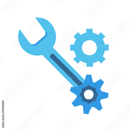  Distinctive ratchet wrench icon representation for various tasks