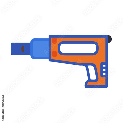  Stylish rivet gun vector illustration for industrial use