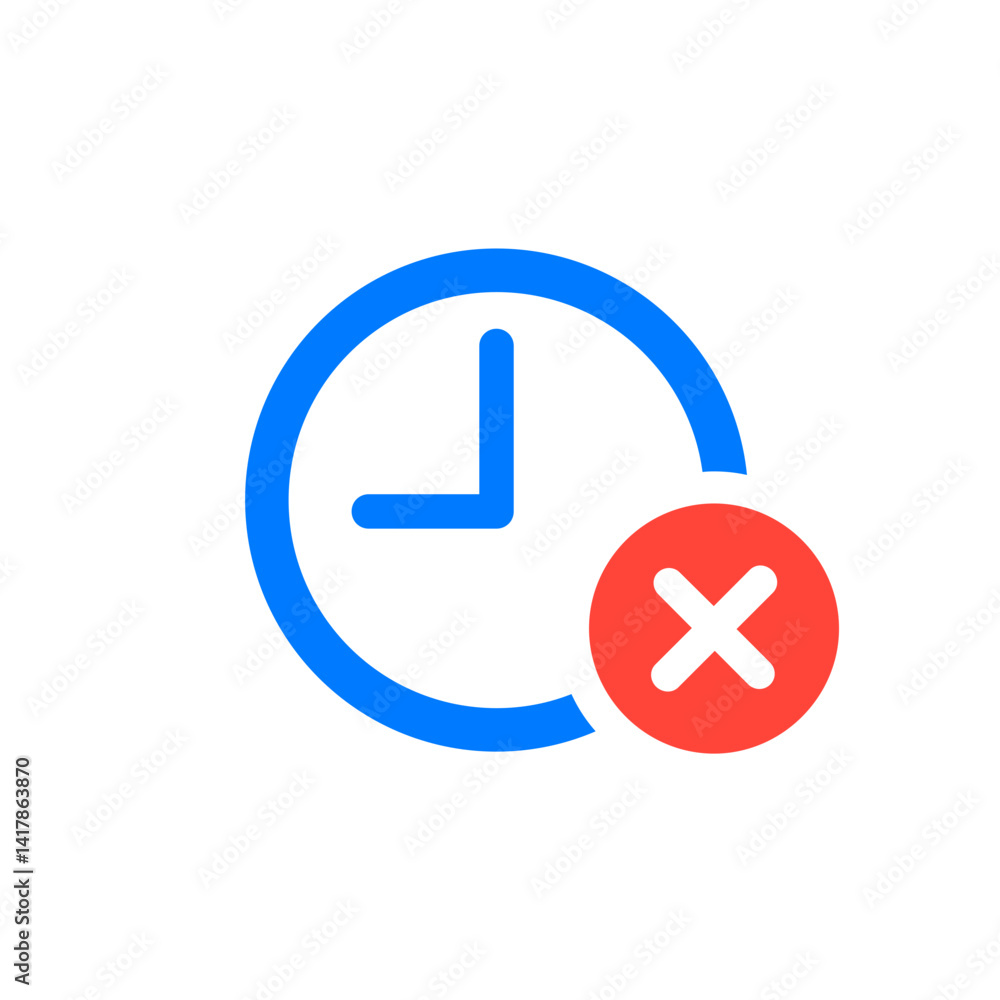 Clock X Badge Clock X Badge
