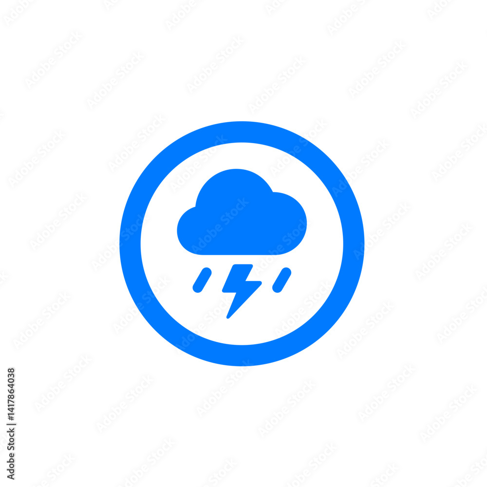Cloud Lightning Rain Circle Cloud Lightning Rain Circle