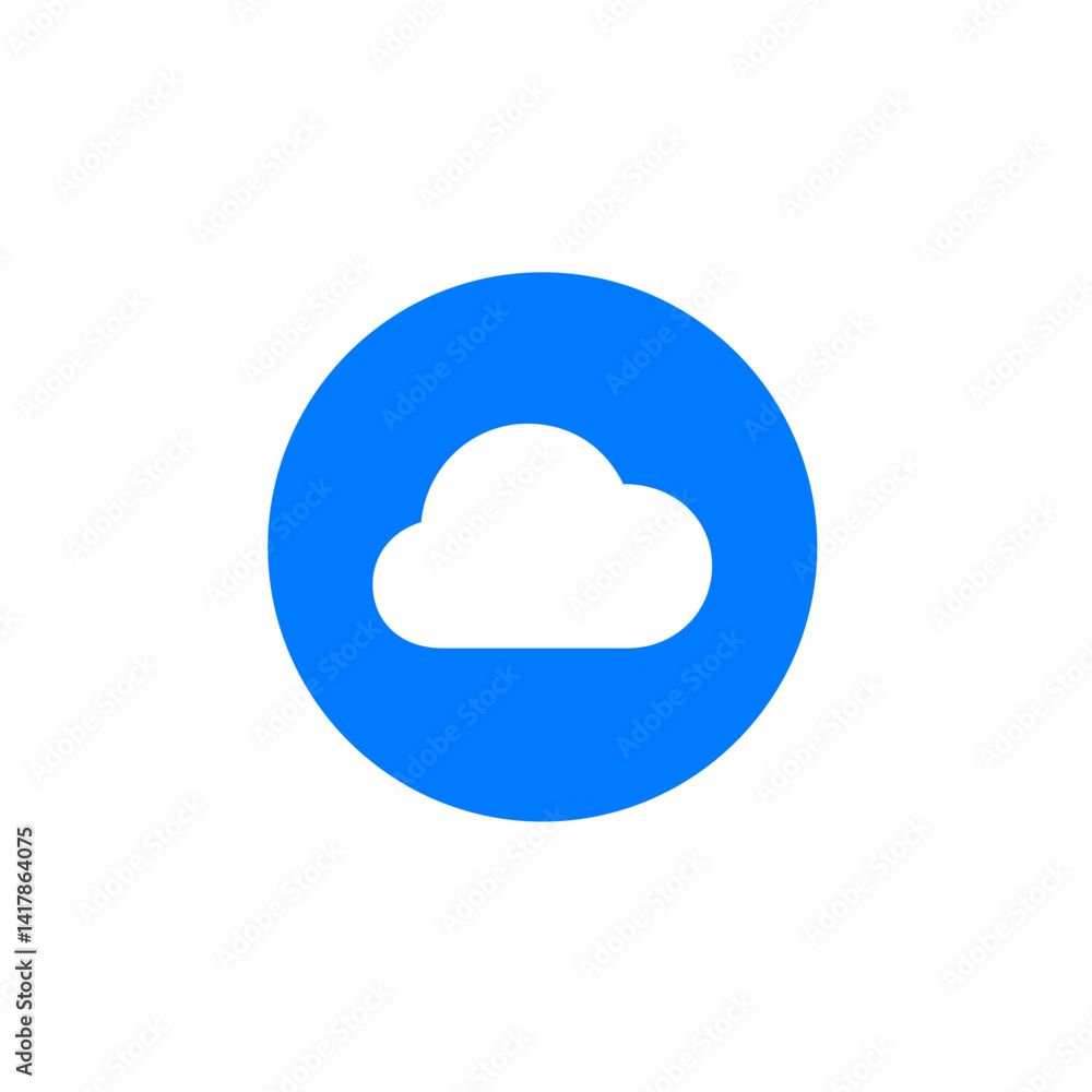 Cloud Circle Filled Cloud Circle Filled