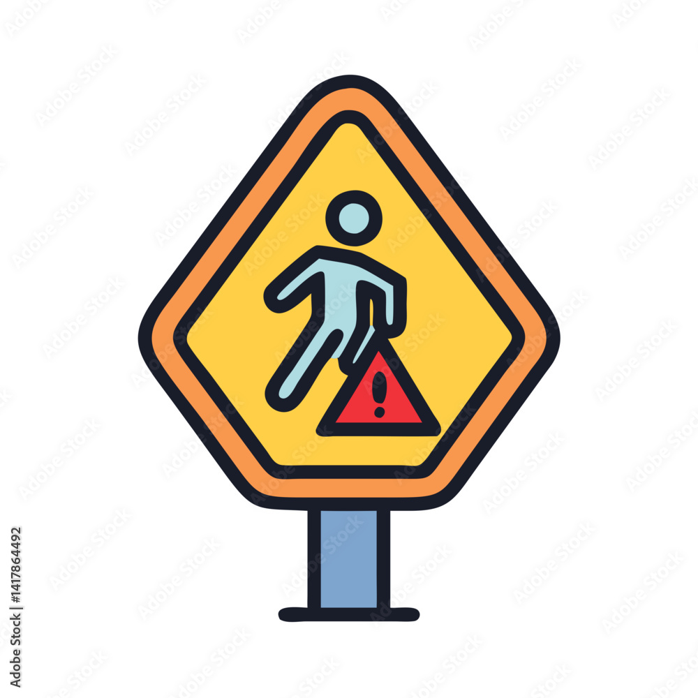 Distinctive safety signage icon representation for various tasks Distinctive safety signage icon representation for various tasks