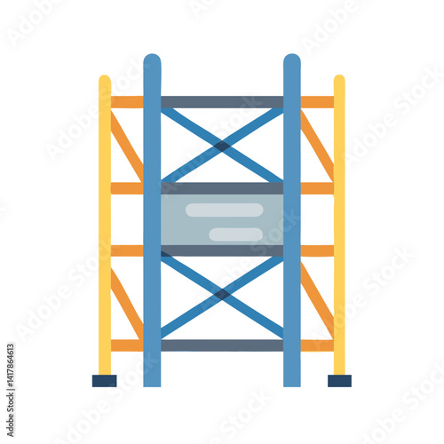  Modern scaffolding icon design for construction