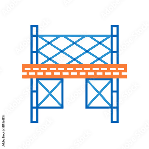  Distinctive scaffolding safety net icon representation for safety
