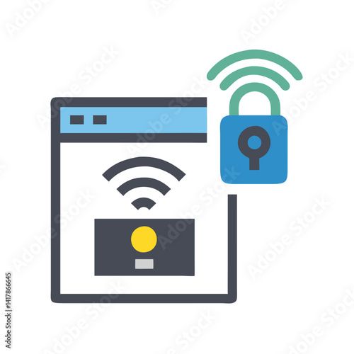  Distinctive smart site access control icon representation