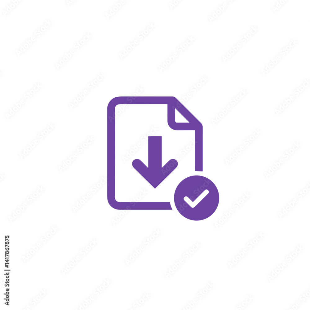 File download icon for communication and productivity apps File download icon for communication and productivity apps